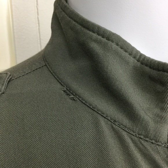 H&M Divided olive army green utility jacket wom 6 - Picture 4 of 13